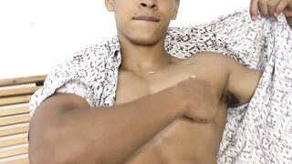 Huge big teen latin dick handjob
