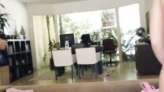 Cute babes Jenna and Kenna have hot fuck session with dildo