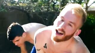 TwinkStrokes.com - Athletic twink Justin and Declan rim and fuck in hot bareback