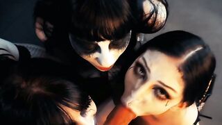 Three mischievous BFFs hammered hardcore by big hard cock