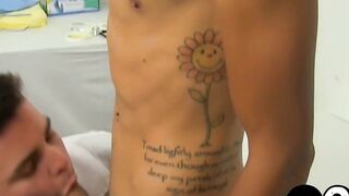 Twink Robbie Anthony jizzed on face after hard doggystyle