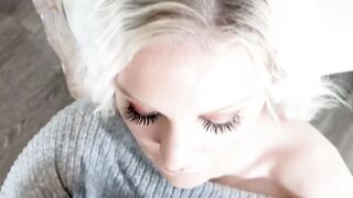 Exotic blonde Kenzie Taylor fucked reverse cowgirl after BJ