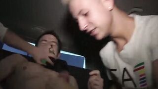 BoyDesire.com - Horny twinks Jake and Deacon's rough car orgy session