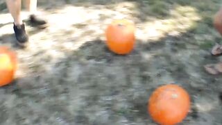 Pornstars pick up random guys to fuck for Halloween
