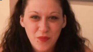 Young pierced Abigail Rose swallows cum after passionate BJ