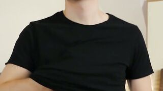 BoysHD.com - Twink with hard cock jerks off and strokes his dick for our viewing plea