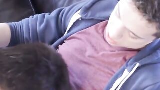 Young man has his ass destroyed after sucking hard cock