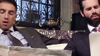 Executive hunk Kayden Gray deepthroated before doggystyle