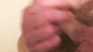 Mature stud masturbates intensely after being interviewed