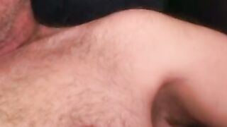 Mature stud masturbates intensely after being interviewed
