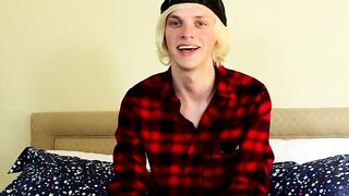 Thick twink cock ends up getting attention after interview
