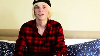 Thick twink cock ends up getting attention after interview