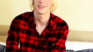 Thick twink cock ends up getting attention after interview