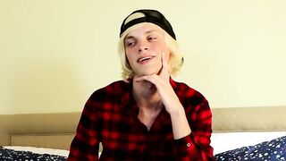 Thick twink cock ends up getting attention after interview