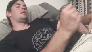 Handsome straight jock Hunter is always horny and needs to rub his cock