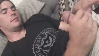 Handsome straight jock Hunter is always horny and needs to rub his cock
