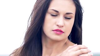 FemJoyXXX.com - Young seductress Edessa G exposes bare body solo