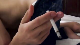 Smoker Jimmy Roman fucked the hungry asshole of hot JD Phoenix in a missionary missio