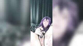 Leaked OF Video - Slutty Cosplay Teen Mei Kitsune Cant Restrain From Rubbing Her Meat