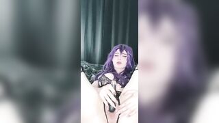 Leaked OF Video - Slutty Cosplay Teen Mei Kitsune Cant Restrain From Rubbing Her Meat