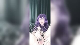 Leaked OF Video - Slutty Cosplay Teen Mei Kitsune Cant Restrain From Rubbing Her Meat