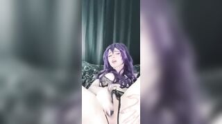 Leaked OF Video - Slutty Cosplay Teen Mei Kitsune Cant Restrain From Rubbing Her Meat