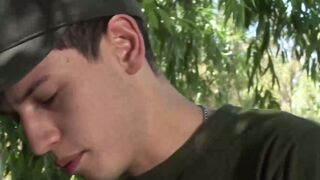 Jake Lotti and Loick Gauthier fills the barracks with their moans