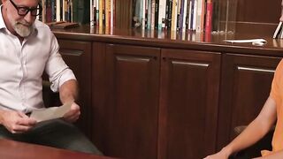 Extra hung stepgrandpa Lance Charger buries his cock into my butt hole