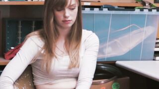 ShopliftersPunished.com - Beautiful young shoplifter Dolly Leigh filled with huge coc