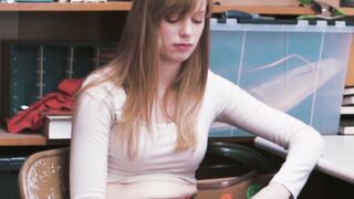 ShopliftersPunished.com - Beautiful young shoplifter Dolly Leigh filled with huge coc