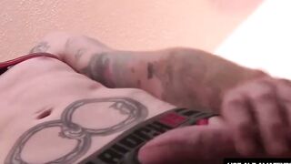 RealAltGuys.com - Bearded ginger strokes his juicy dick solo and shoots his load