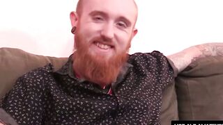 RealAltGuys.com - Bearded ginger strokes his juicy dick solo and shoots his load