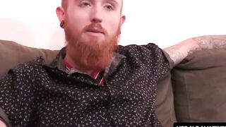 RealAltGuys.com - Bearded ginger strokes his juicy dick solo and shoots his load