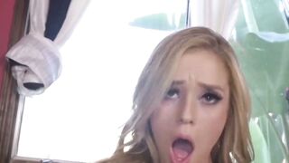 Horny blonde Kali Roses forbidden stepdad cum feeding