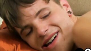 Twink Timo Garret fed cum after horny jock pounds him hard