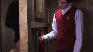 FatherXXX.com - Twink's confession turns into a wet blowjob and a taboo, bareback pri