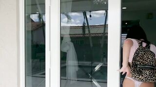 Kira Perez catches stepdad masturbating and rides his dick
