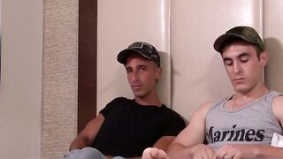 MilitaryHunk.com - Jake Grey and Johnny have an intense hardcore barebacking session
