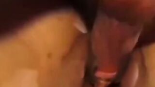Black slim teen with hairy pussy loves pleasing white men