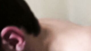 Beautiful boy Esteban sucks my uncut cock and eats my sticky load of cum