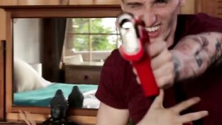 NextDoorXXX.com - Charlie Pattinson's raw power bangs an inked jock's ass hard