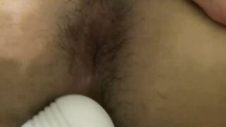 Sexy Santa Kenny jerks off while Yamu sticking vibrator to his asshole