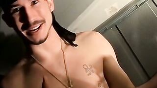 Two thugs have their jerk off party with fountains of cum