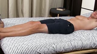Mature guy takes twink toes and licks and even kisses them