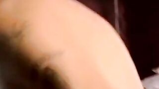 Ebony amateur gives blowjobs in an interracial gay threeway
