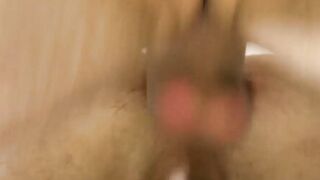 Skinny twink tops his lover and barebacks tight asshole