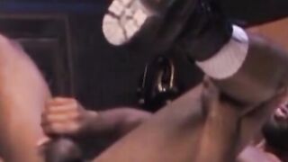 Simon Cox, Marc Lasalle and Tony Serrano have an all out fisting session.