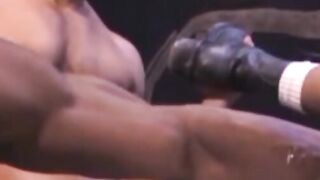Simon Cox, Marc Lasalle and Tony Serrano have an all out fisting session.