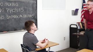 Brody Kayman gives his naughty student Damian Rose a good ass pound