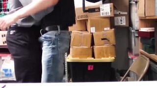 Horny Security Guards Ass Bangs a Sweet Skinny Thief